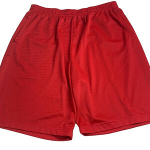 Brooks Red Mesh Men's Athletic Basketball Gym Shorts